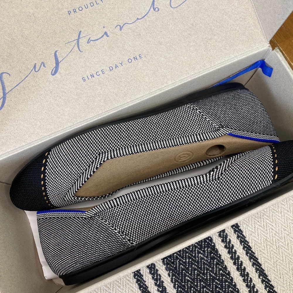 Rothy’s Size 7 Grey Mist Captoe Flat